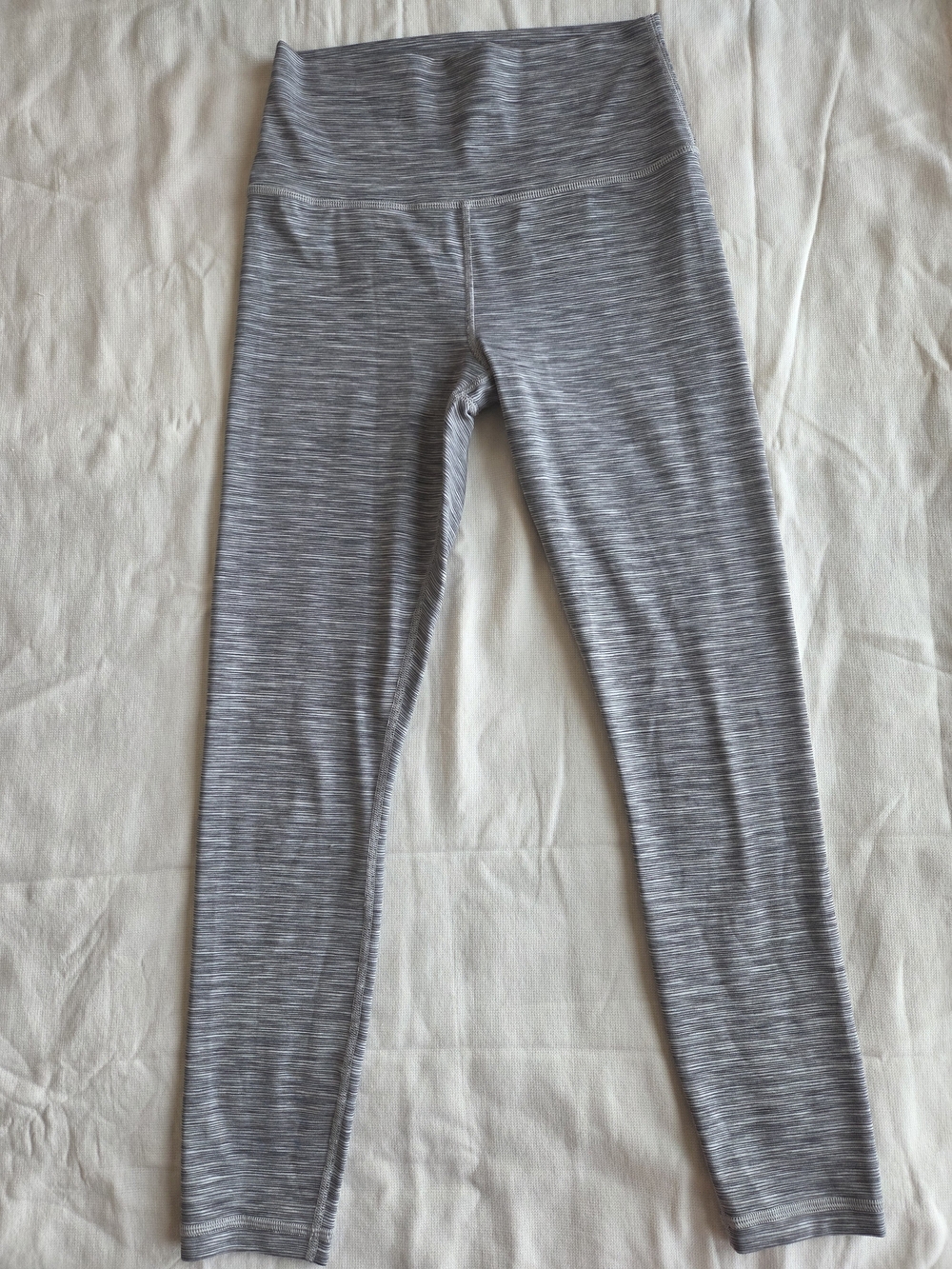 Athleta Transcend Textured 7/8 Leggings Gray Size S High Rise Yoga Activewear